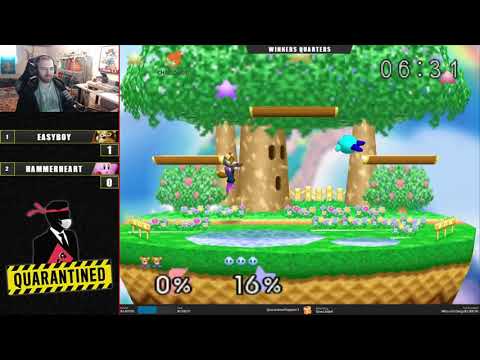 QR3 East Winners Quarters - EasyBoy (Fox) Vs. HAMMERHEART (Jigglypuff, Kirby) SSB64 Super Smash Bros