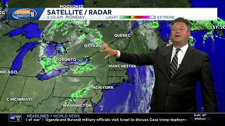 Video: Sunshine returns ahead of more chances for passing showers