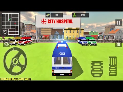 Police Ambulance Rescue Driving: 911 Emergency - Blue Ambulance 🚑 Driving Simulator - Android Games