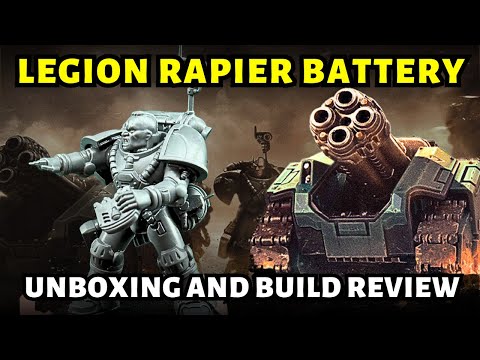 NEW Horus Heresy Legion Rapier Laser Destroyer and Quad Launcher Battery - Unboxing and Build!