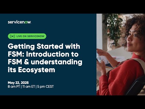 This video provides an introduction to the ServiceNow Field Service Management ecosystem, covering essential topics such as work order management.