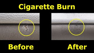 How to Fix a hole or repair a Cigarette Burn in car upholstery, fabric or cloth
