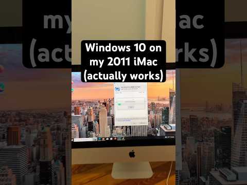 Windows 10 on a 2011 iMac (actually working) #tech #pc #techtok #apple #windows #mac #yaptech