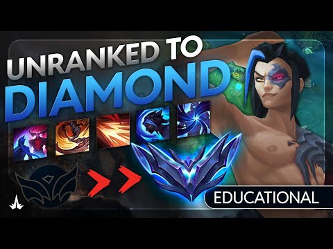 Educational UNRANKED to DIAMOND on KAYN GUIDE - How Former Rank 1 Kayn plays Jungle