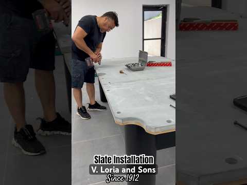 Slate Installation @loriaawards7284  #billiardtable #pooltable #billiard #howto #billiards #howto