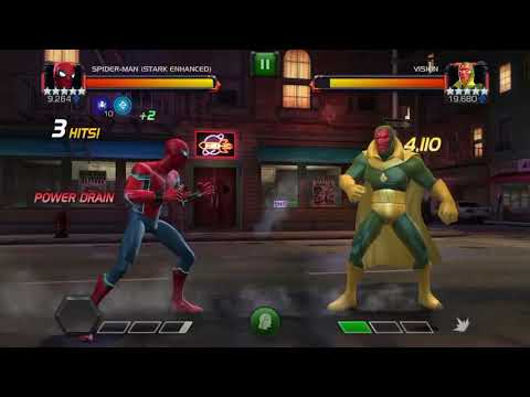 MCOC - Act 5.3.2 Stark Spidey Vs Vision (takes a 5 hit combo and goes ballistic)