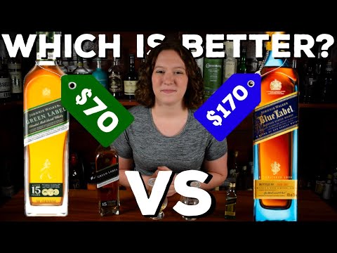 Johnnie Walker Blue Label Vs Johnnie Walker Green Label!! Does $100 Dollars Make A Difference?
