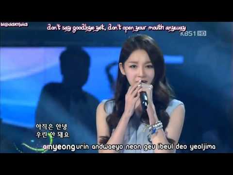 Davichi   Don't Say Good Bye LIVE eng sub + kara roman