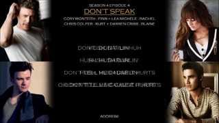 Glee _ Don&#39;t Speak Lyrics