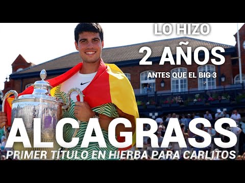CARLOS ALCARAZ gana título en Queens y se confirma como la ÚNICA AMENAZA para DJOKOVIC EN WIMBLEDON
