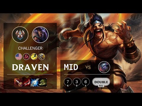 Draven Mid vs Tristana - NA Challenger Patch 10.8