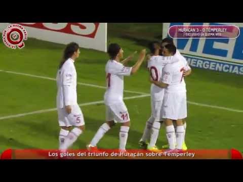 Los goles de Huracan 3 - 0 Témperley - www.laquemaweb.com.ar