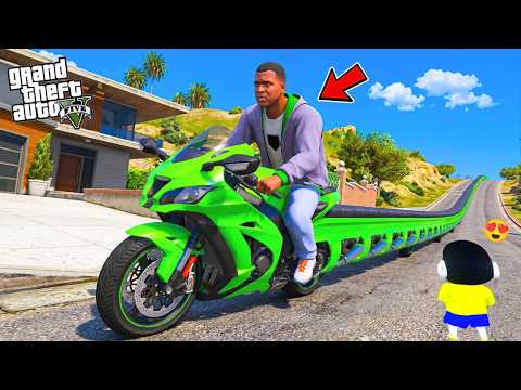 Franklin Make WORLD Longest Kawasaki Ninja ZX10R Bike in GTA 5