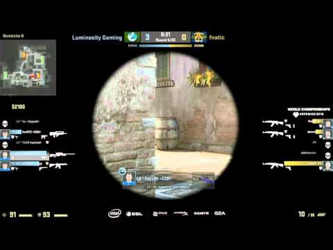fnx triple kill clutch in the pit - Luminosity Gaming vs fnatic CS:GO IEM Katowice 2016 Final