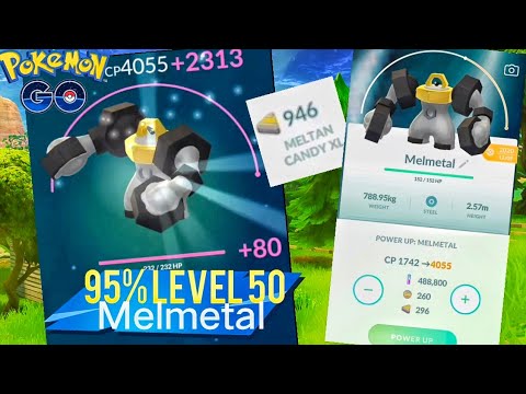 LEVEL 50 Melmetal 95 iV +4000 CP 🔥 Pokémon GO 🔴