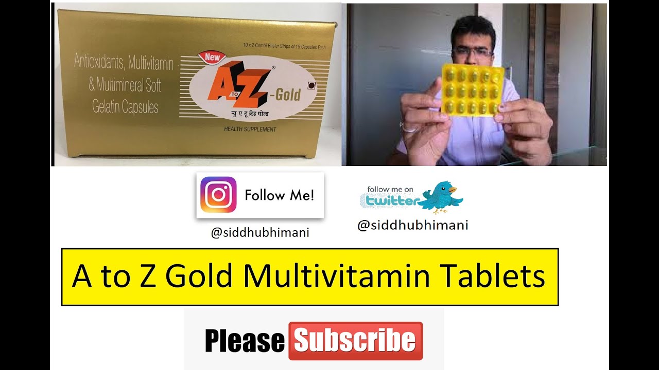 Watch video A to Z Gold Multivitamin Tablets | Best supplements for men | Vitamin Tablet | Vitamin B | Minerals Now A to Z Gold Multivitamin Tablets | Best supplements for men | Vitamin Tablet | Vitamin B | Minerals
