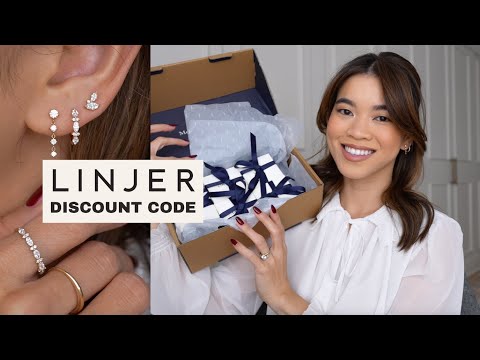Linjer Jewelry Try On Haul and Discount Code | New lab diamond and 14k solid gold pieces!