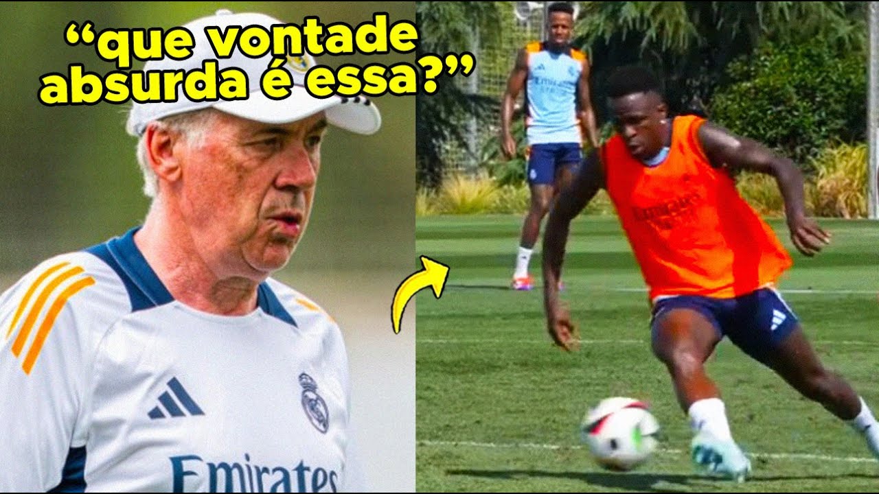 😱VINI JR VOLTOU VOANDO NOS TREINOS DO REAL! DEPOIS DA BOLA DE OURO VINI JÁ ESTA ABSURDAMENTE FOCADO!