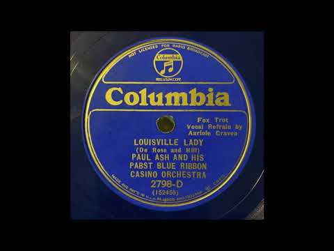 1933 Paul Ash - Louisville Lady (Auriole Craven, vocal)