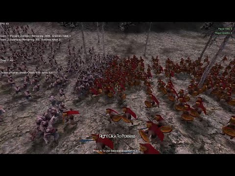Spartans vs Parasite Zombie horde - battle 106 in Ultimate Epic Battle Simulator