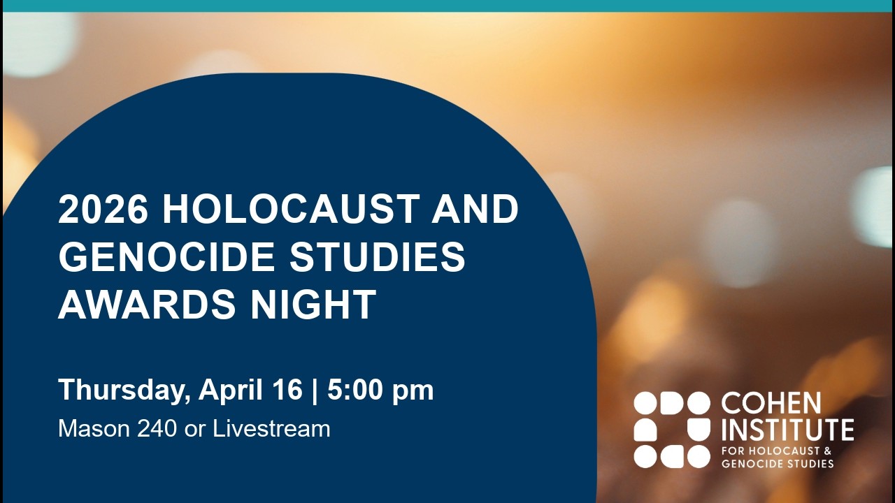 Holocaust and Genocide Studies Award Night 2026