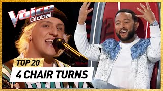 Best FOUR CHAIR TURNS of 2022 on The Voice Mp4 3GP & Mp3