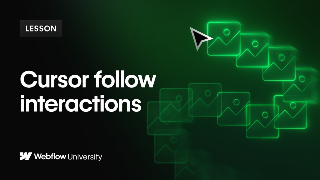 Cursor follow interactions with velocity – Webflow tutorial