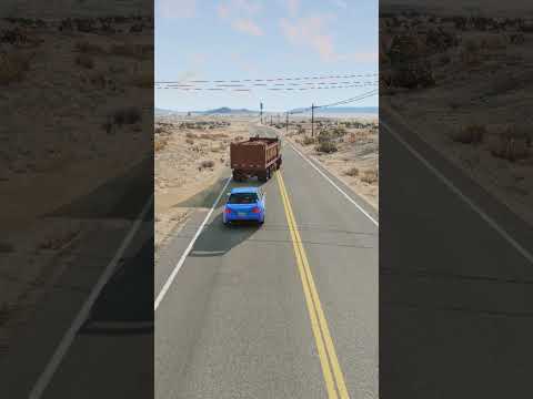 Realistic Highway Car Crashes #217 #shorts #beamngdrive