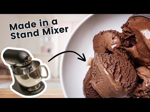 How to Make Irresistible Chocolate Ice Cream with KitchenAid stand mixer