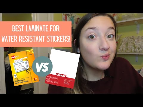 Avery Self Laminating Sheets VS Oraguard UV Protection Laminate | Best Laminates For Stickers 2021