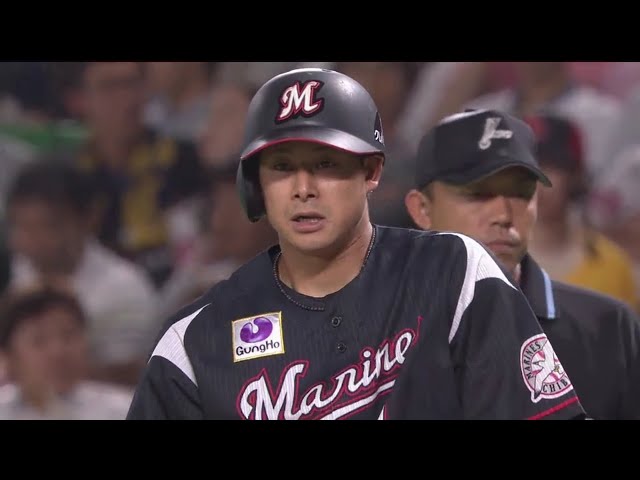 【3回表】打線がつながる!! マリーンズ・藤岡裕が逆転の2点タイムリー!! 2018/6/29 H-M