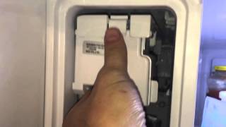Replacing the upper ice maker on a Samsung RF323TED refrigerator