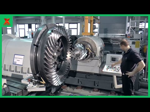, title : 'The World's Largest Bevel Gear CNC Machine- Modern Gear Production Line. Steel Wheel Manufacturing'