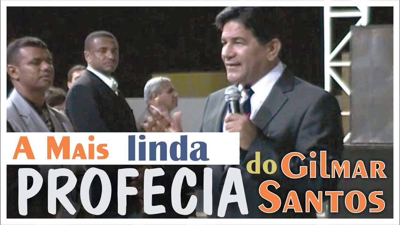 Pastor  Gilmar Santos profetizando na vida do  pastor Josenildo Nunes.