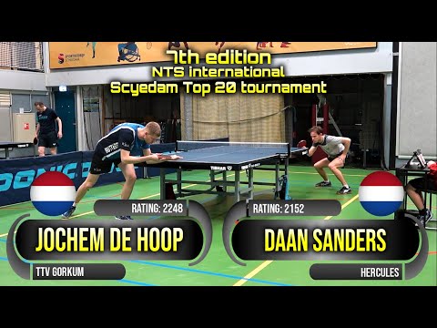 7th edition NTS int. tournament Jochem de Hoop vs Daan Sanders #sports #卓球