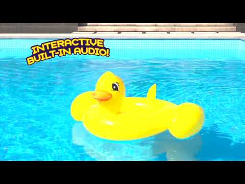 BESTWAY Funspeakers pripučiamas vaikiškas plaustas Duck su garsu, 1.02m x 0.99m, 34151 video