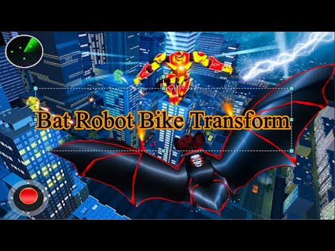 Bat Robot Bike Transformation: Free Shooting Games / Android Games