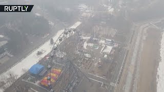 Видео: Хабаровск заволокло дымом из-за палов в Китае — эксклюзивные кадры с беспилотника