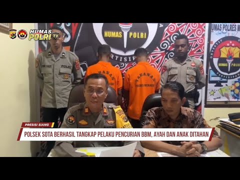 POLRES MERAUKE BERHASIL UNGKAP KASUS PENCURIAN BBM MILIK PLN SOTA