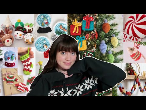50 easy crochet CHRISTMAS DECOR ideas with patterns (beginner friendly)