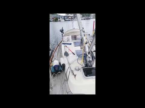 Hallberg Rassy 312 Mast elektrisch stellen