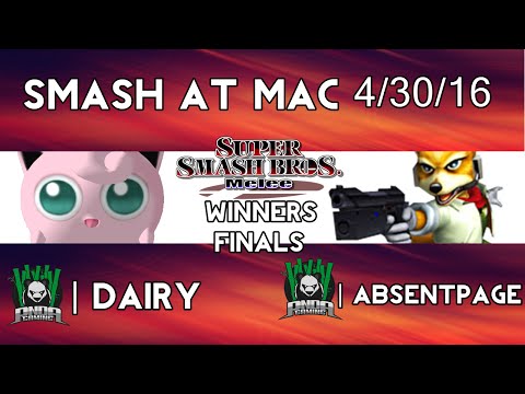 Smash@Mac 4/30/16 - Pnda | Dairy vs Pnda | AbsentPage (SSBM WF)