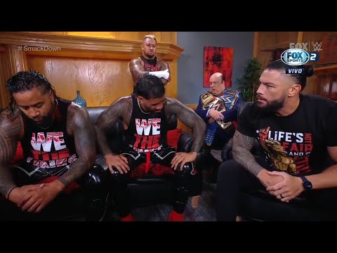 Roman Reigns confronta a The Usos en Backstage - WWE Smackdown 19/05/2023 (En Español)