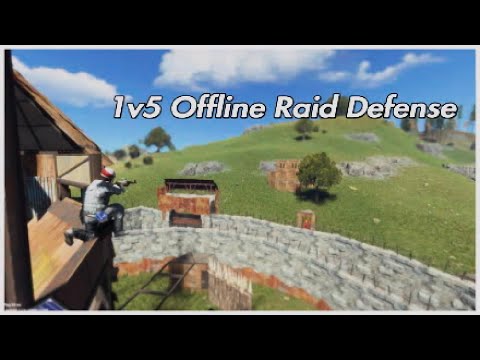 Solo Offline Raid Defense against terrible group [1v5]