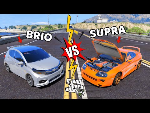 JADI GOCAR PAKE BRIO DAN SUPRA - GTA 5 MOD