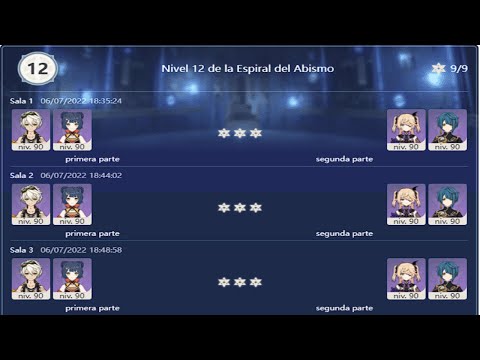 2.7 Spiral Abyss Floor 12 with Xiangling and Fischl as main DPS (9 stars) Duo