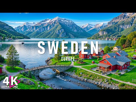 FLYING OVER SWEDEN (4K UHD) - Relaxing Music With Stunning Beautiful Natural Video(Ultra HD Film)