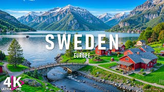 FLYING OVER SWEDEN (4K UHD) - Relaxing Music With Stunning Beautiful Natural Video(Ultra HD Film)