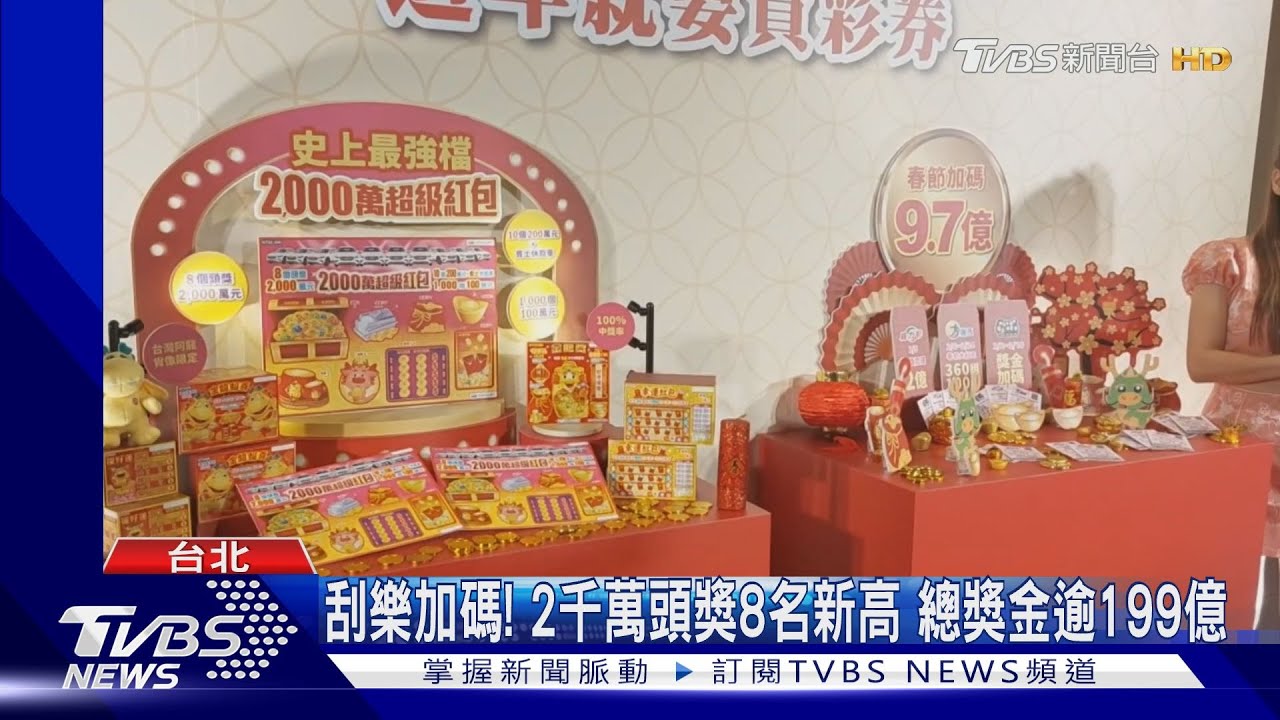 金龍年試手氣!春節加碼9.7億 刮刮樂獎項增