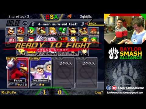ShareStock 3- Leg? (Sheik/ICs) vs. Mister Popo (Falco) Melee LQFs